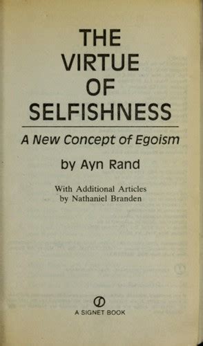 The virtue of selfishness by Ayn Rand | Open Library