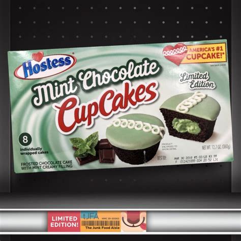 Hostess Mint Chocolate CupCakes - The Junk Food Aisle