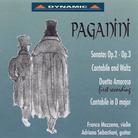 ‎Paganini: Sonatas for Violin and Guitar, Duetto Amoroso & Cantabile ...