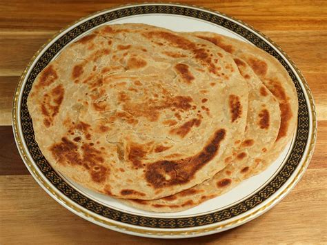 Lacha Paratha - Whole Wheat Layered Flat Bread - Manjula's Kitchen ...