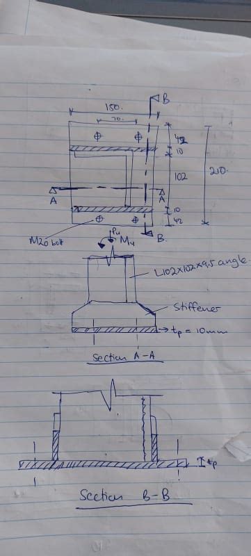 Plate connection with Stiffener - Structural engineering general ...