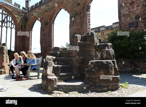 Coventry Cathedral ruins ruined England UK Stock Photo - Alamy