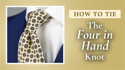 Four in Hand Tie Knot Tutorial - Step by Step How To Guide - YouTube