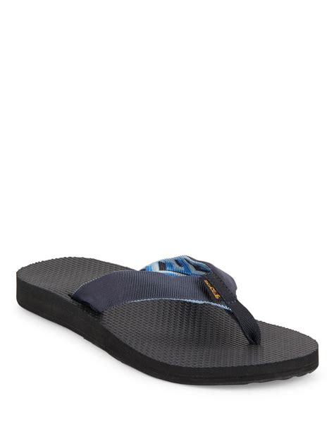 Teva Classic Flip Flops in Black for Men - Lyst