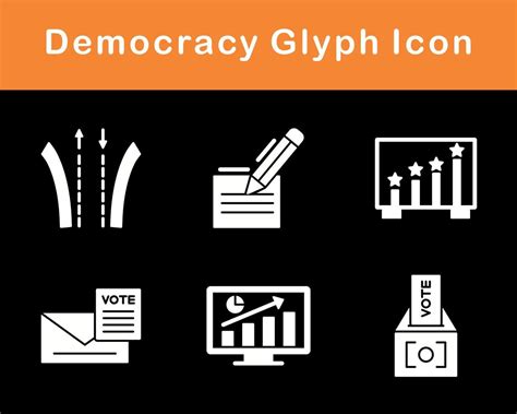 Democracy Vector Icon Set 20262503 Vector Art at Vecteezy