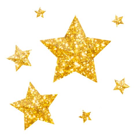 Beautiful Sparkling Gold Glitter Stars, Star, Magic, Shiny Gold PNG ...