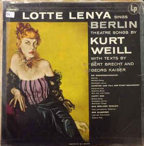 Lotte Lenya - Lotte Lenya Singt Kurt Weill (1956, Vinyl) | Discogs