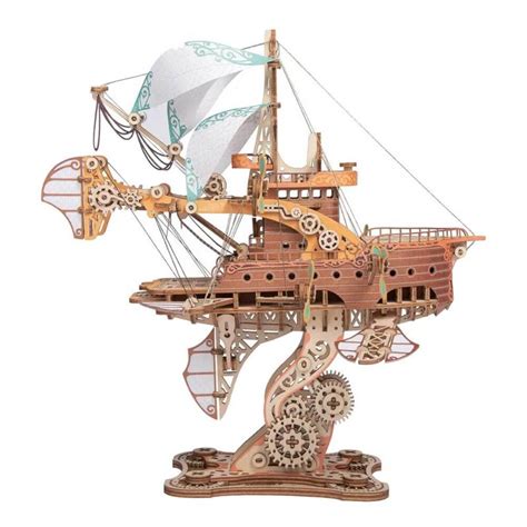 Fantasy Travel Spaceship 3D Wooden Steampunk Puzzle Toy.--(rebus, friends 41704, educational pc ...