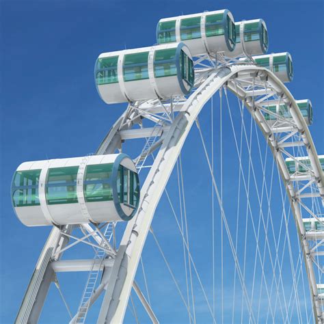 3d singapore flyer ferris wheel model