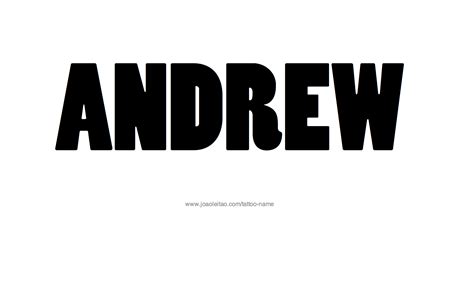 Andrew Name Tattoo Designs