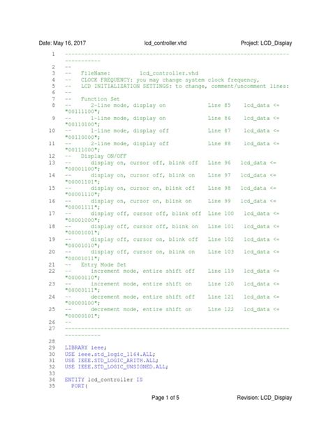 LCD Controller | PDF | Digital Electronics | Areas Of Computer Science