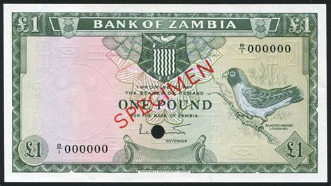 Zambia banknotes 1 Pound note of 1964.|World Banknotes & Coins Pictures ...