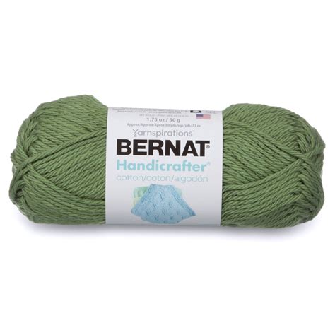 Bernat Handicrafter Cotton Yarn, 1.75 Oz, Sage Green - Walmart.com - Walmart.com