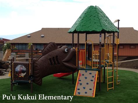 Puu Kukui Elementary | Playground, Park slide, Kukui