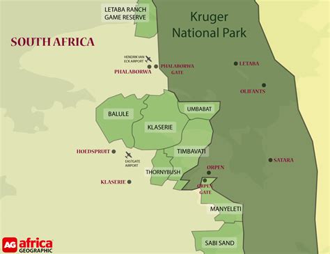 Kruger National Park Map