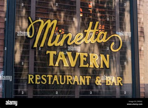 Minetta Tavern Bar and Restaurant, NYC Stock Photo - Alamy