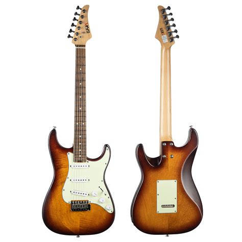 גיטרה חשמלית צבע חום Eart Electric guitar brown SSS - גיטארט