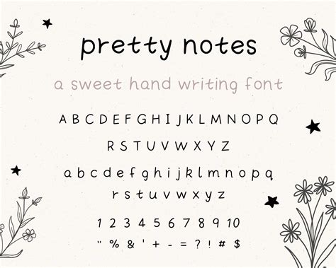 Handwriting Font Cute Font Note Taking Font Goodnotes - Etsy | Handwriting fonts, Cute ...