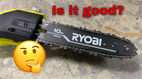 RYOBI 10" 40V Cordless Pole Saw Review and Demo - YouTube