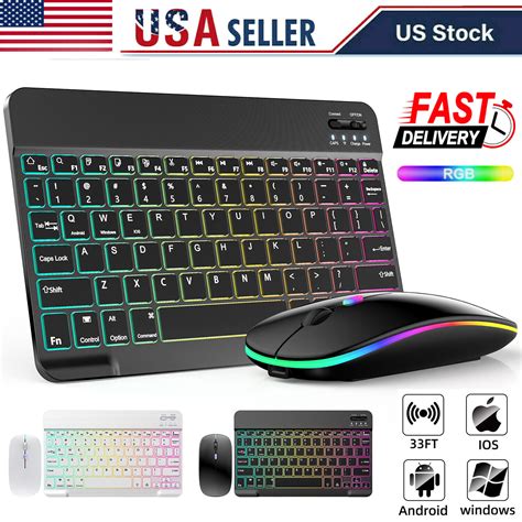 And Mouse Combo | Rgb Wireless Backlit Keyboard