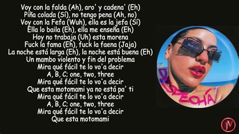 ROSALÍA - DESPECHÁ - LYRICS-LETRA - YouTube Music