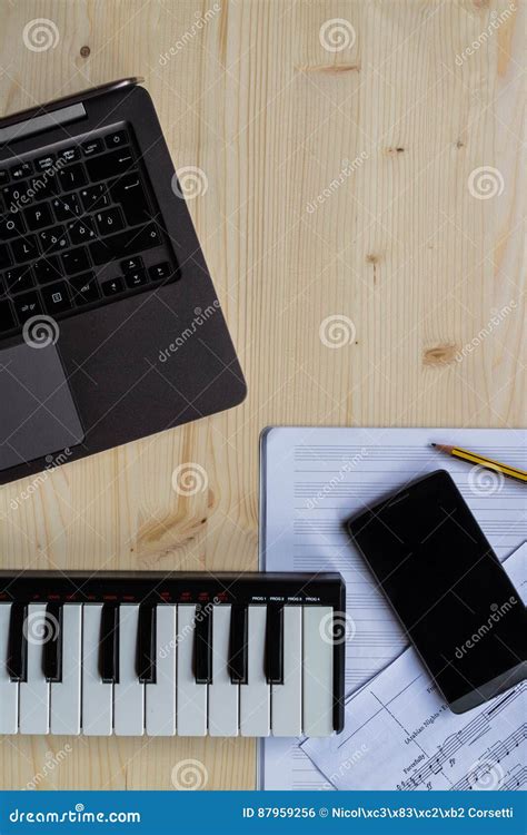 Music Writing stock photo. Image of technology, electronic - 87959256