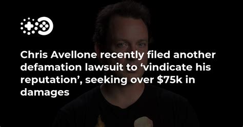 Chris Avellone recently filed another defamation lawsuit to ‘vindicate ...