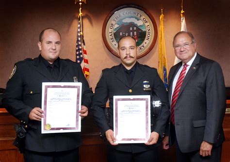 Union County Honors Elizabeth Police Officers – County of Union