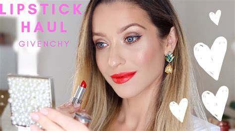 GIVENCHY LUXURY LIPSTICK HAUL + FIRST IMPRESSIONS - YouTube