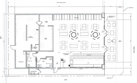 Chuck's (or Tucker's) bar layout floor plan , except stage/dance floor is where front kitchen is ...