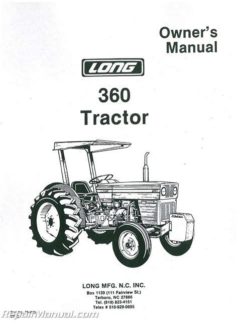 Long 360 Diesel Tractor Operators Manual