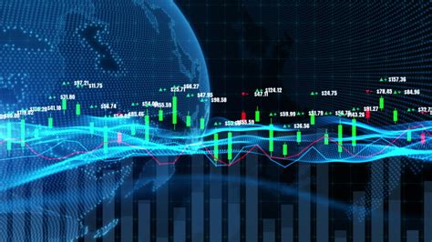 Candlestick Graph Chart with Digital Stock Footage Video (100% Royalty-free) 1042300942 ...