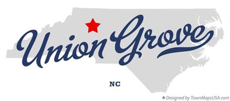 Map of Union Grove, NC, North Carolina