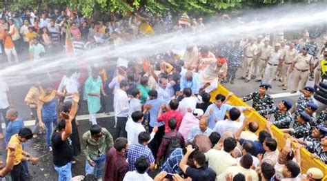 Delhi Assembly news: Out of Assembly, BJP takes to streets