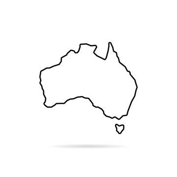 Australian Blank Political Map