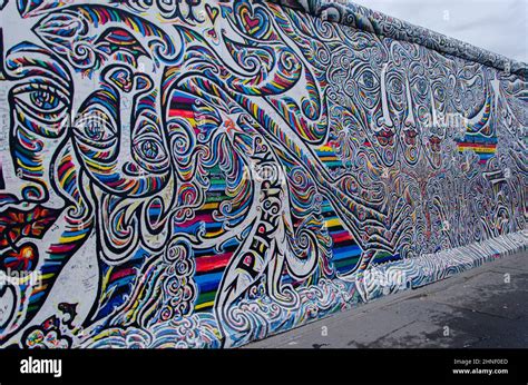 Historical colorful graffiti Berlin wall in Germany Stock Photo - Alamy