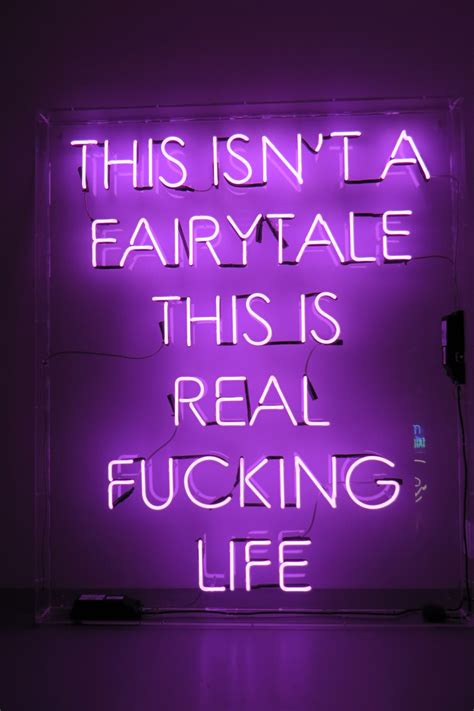 Inspirational Quotes - Neon Lights | Purple wallpaper, Dark purple aesthetic, Purple aesthetic