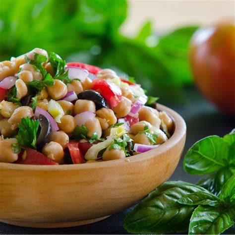 Greek Garbanzo Salad | Jennifer's Kitchen | Cooking recipes, Salad side dishes, Delicious salads