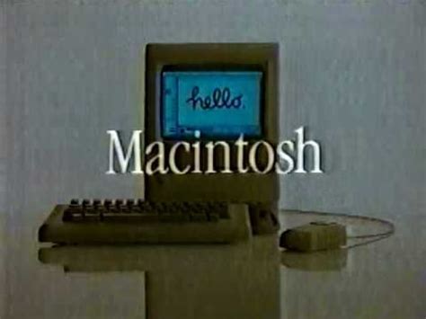 Apple Macintosh Commercial 1984 - A Computer for the Rest of Us. | Apple macintosh, Macintosh ...