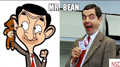 Mr Bean Cartoon Characters Real Life - IMAGESEE