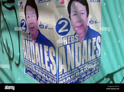 Political posters for the 2016 Elections in the Philippines, Cebu Stock ...