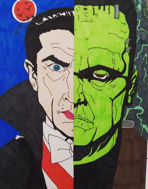 Dracula and Frankenstein by Mrcosmo1999 on DeviantArt