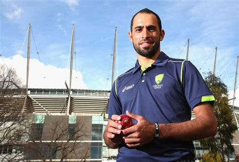 Fawad Ahmed at a Cricket Australia press conference | ESPNcricinfo.com