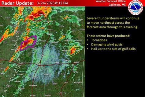 Tornado Strikes Mississippi, Causing Damage - The New York Times