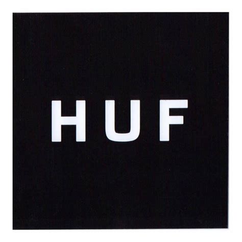 HUF Huf Box Logo Sticker - Black - HUF from Native Skate Store UK