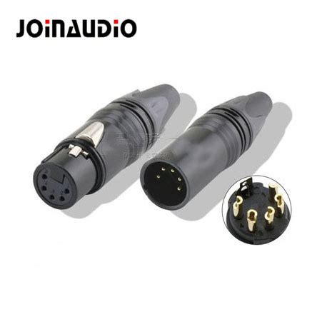 Neutrik Style 5-Pin Male Female XLR Connector Speaker Plug (XLR-800) - XLR Connector and Audio ...