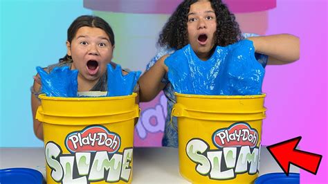 FIX This 500 Pound BLUE Play-Doh Slime Challenge!! - YouTube