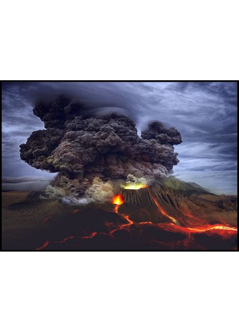 Volcano Eruption Poster - Posteryard: Snygga Posters Online