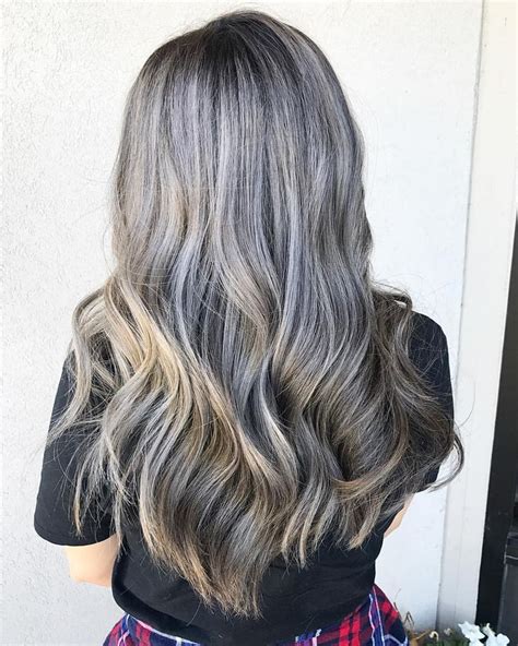 Slate grey hair color ⚔️ #kathynunez #b3 @studioonesalon | Grey hair ...