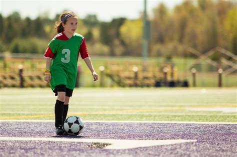 Girl at a soccer practice - SpiderFit Kids